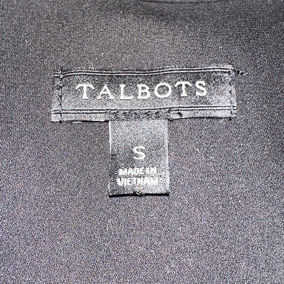 Talbots long sleeve button up tie collar size small - Picture 3 of 4
